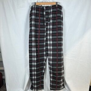 Men's Plaid Lounge Pants - Black, Red, White
